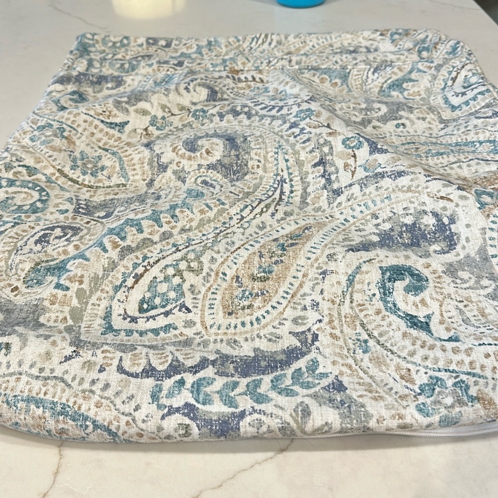 Custom throw pillow covers, paisley print!